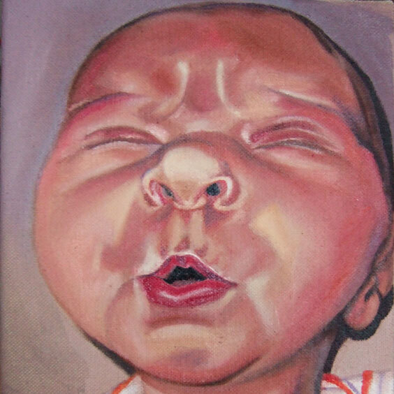 Zoë 1 - 2008 - olieverf op doek - 18x24 cm