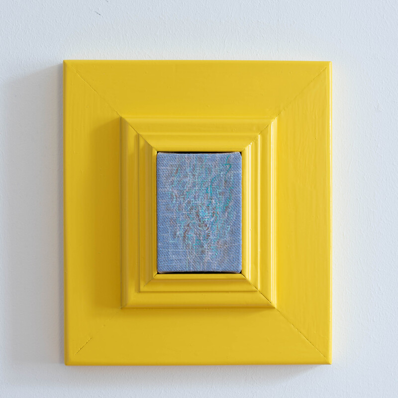 Lichtweefsel - 2019 - 5x7 cm - olieverf op doek